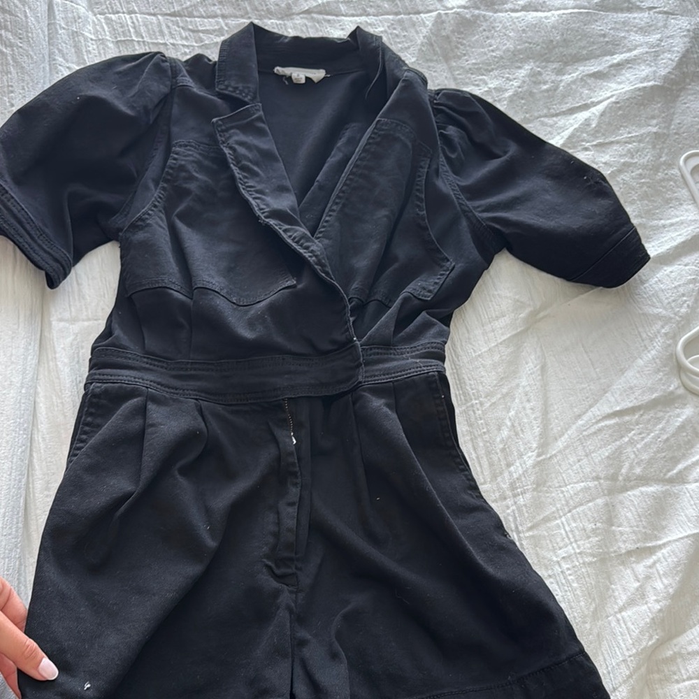 Chic Black Short Sleeve Jumpsuit